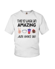 This Is What An Amazing Aunt Looks Like Youth T-Shirt tile