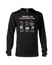 Think I Do In My Spare Time Tractors Long Sleeve Tee tile