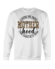 Losing My Mind Motherhood One Child At A Time Crewneck Sweatshirt tile