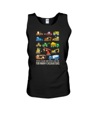 You Can Have Never Too Many Excavators Unisex Tank tile