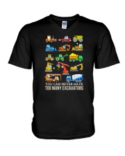 You Can Have Never Too Many Excavators V-Neck T-Shirt tile