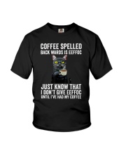 Coffee Spelled Back Wards Is Eeffoc Cat Youth T-Shirt tile