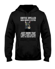 Coffee Spelled Back Wards Is Eeffoc Cat Hooded Sweatshirt tile