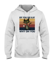 Eff You See Kay Vintage Grumpy Cat Coffee Hooded Sweatshirt tile