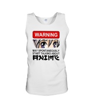 May Spontaneously Start Talking About Anime Unisex Tank tile