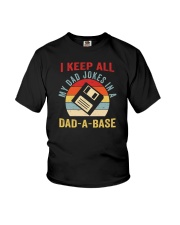 I Keep All My Dad Jokes In A Dad-A-Base Youth T-Shirt tile