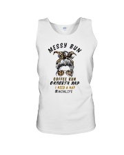 Messy Bun Coffee Run Gangsta Rap I Need A Nap Unisex Tank tile