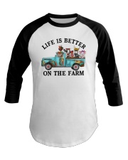 Life Is Better On The Farm Baseball Tee tile