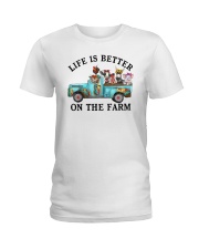 Life Is Better On The Farm Ladies T-Shirt tile