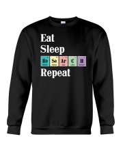 Eat Sleep Research Repeat Crewneck Sweatshirt tile