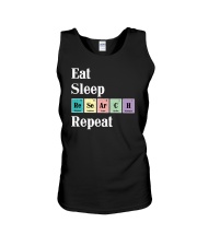 Eat Sleep Research Repeat Unisex Tank tile
