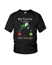 My Tractor Is Calling And I Must Go Youth T-Shirt tile