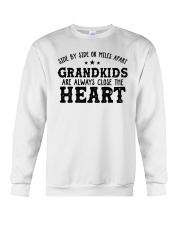 Side By Side Or Miles Aparts Grandkids Crewneck Sweatshirt tile
