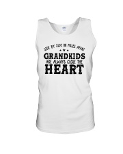 Side By Side Or Miles Aparts Grandkids Unisex Tank tile