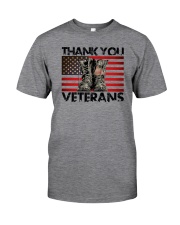 Thank You Vetetans Classic T-Shirt front