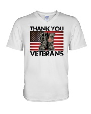 Thank You Vetetans V-Neck T-Shirt tile