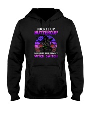Buckle Up Buttercup You Cat Halloween Hooded Sweatshirt tile