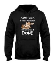 Sometimes It Takes Me All Day Lazy Dog Hooded Sweatshirt tile