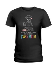 Happy Mother's Day To The Best Dog Mom Ladies T-Shirt tile