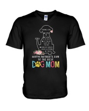 Happy Mother's Day To The Best Dog Mom V-Neck T-Shirt tile