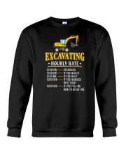 Excavating Hourly Rate Crewneck Sweatshirt tile