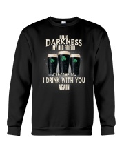 Hello Darkness My Old Friend Beer Crewneck Sweatshirt tile