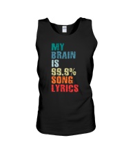 My Brain Is 99.9 Song Lyrics Unisex Tank tile