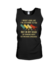 I Might Look Like I'm Listening To You Dinosaurs Unisex Tank tile