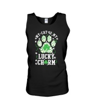 My Cat Is My Lucky Charm Unisex Tank tile