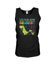 I Try To Be Good But I Take After Grandpa Unisex Tank tile
