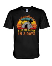 A Lot Can Happen In 3 Days V-Neck T-Shirt tile