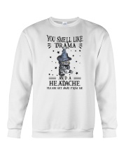 You Smell Like Drama And A Headache Cat Crewneck Sweatshirt tile