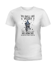 You Smell Like Drama And A Headache Cat Ladies T-Shirt tile