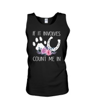 If It Involves Dogs And Horses Count Me In Unisex Tank tile