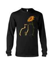 You Are My Sunshine Cat Sunflower Long Sleeve Tee tile