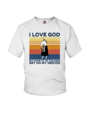 I Love God Unicorn Youth T-Shirt tile