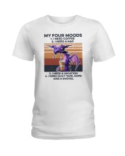 My Four Moods I Need Coffee Ladies T-Shirt tile
