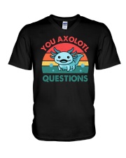 You Axolotl Questions V-Neck T-Shirt tile