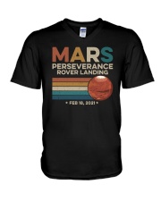 Mars Perseverance Rover Landing Feb 21 2021 V-Neck T-Shirt tile