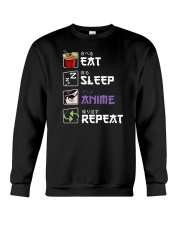 Eat Sleep Anime Repeat Crewneck Sweatshirt tile