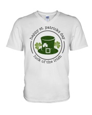 Happy St Patricks Day V-Neck T-Shirt tile