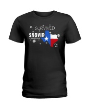 I Survived Snovid Texas Strong Ladies T-Shirt tile