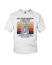 My Four Moods Skeleton Youth T-Shirt tile