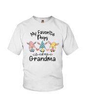 My Favorite Peeps Call me Grandma Youth T-Shirt tile