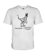Velociraptor V-Neck T-Shirt tile