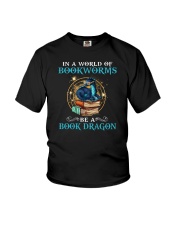 In A World Of Bookworms Be a Book Dragon Youth T-Shirt tile