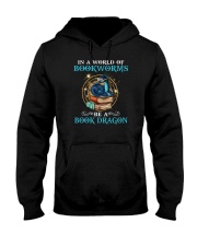 In A World Of Bookworms Be a Book Dragon Hooded Sweatshirt tile