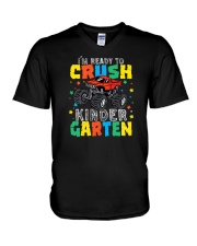 I'm Ready To Crush Kindergarten Truck V-Neck T-Shirt tile