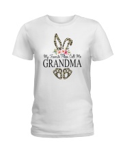 My Favorite Peeps Call Me Grandma Ladies T-Shirt tile