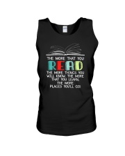 The More That You Read The More Things You Know Unisex Tank tile